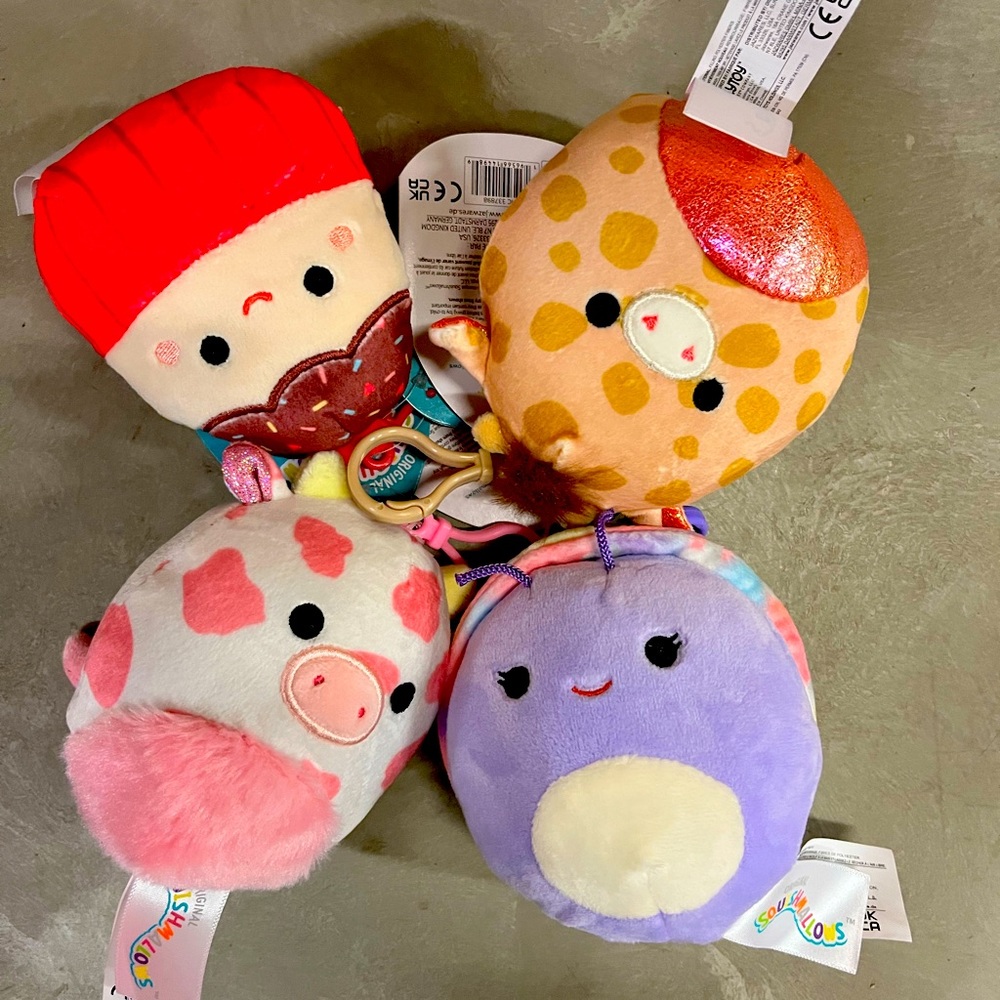 Valentines 2023 Squishmallow Clip Bundle of 4!
